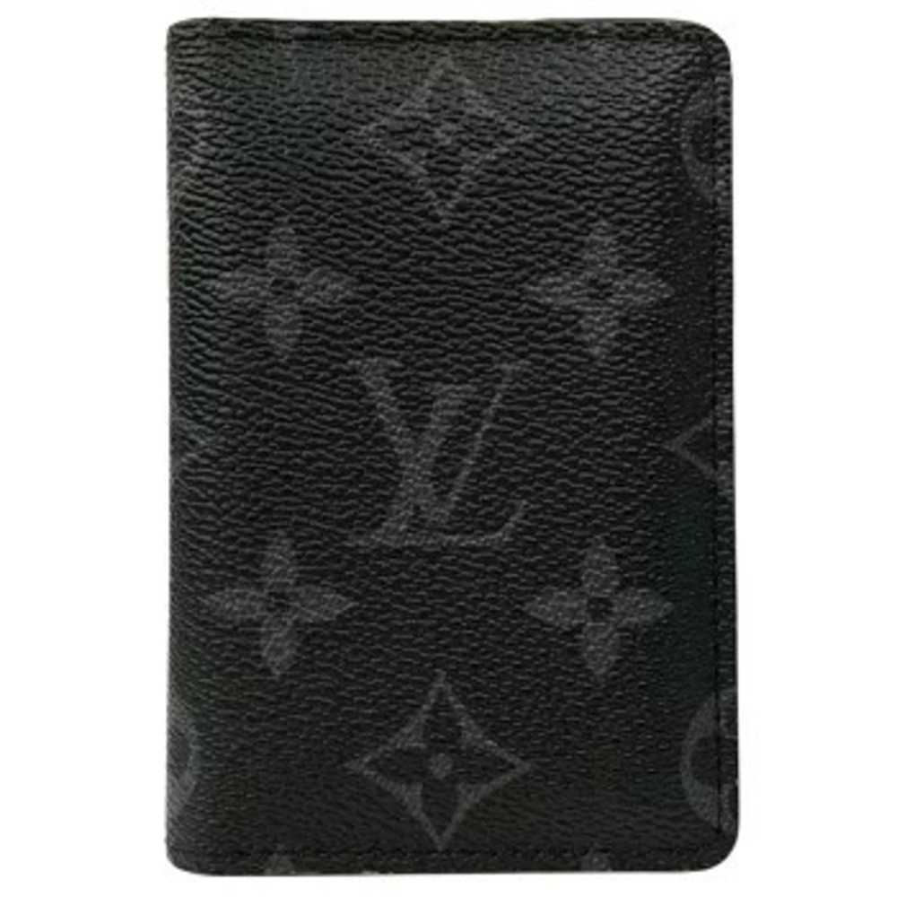 LOUIS VUITTON Organizer de Poche Monogram Eclipse Black Card Case Wallet Black